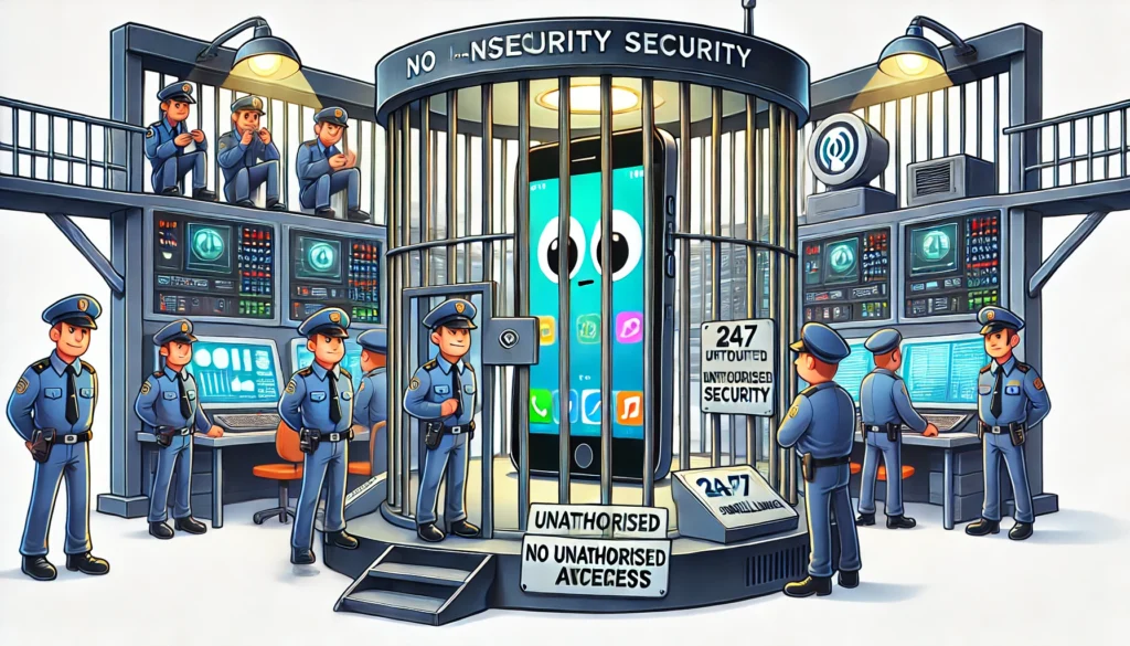 IT security operations: Maximun security prison for mobile devices