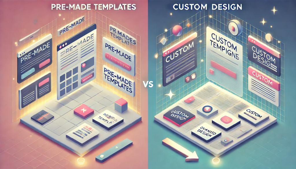 The best IT company website design approach: Custom vs. Pre-made templates