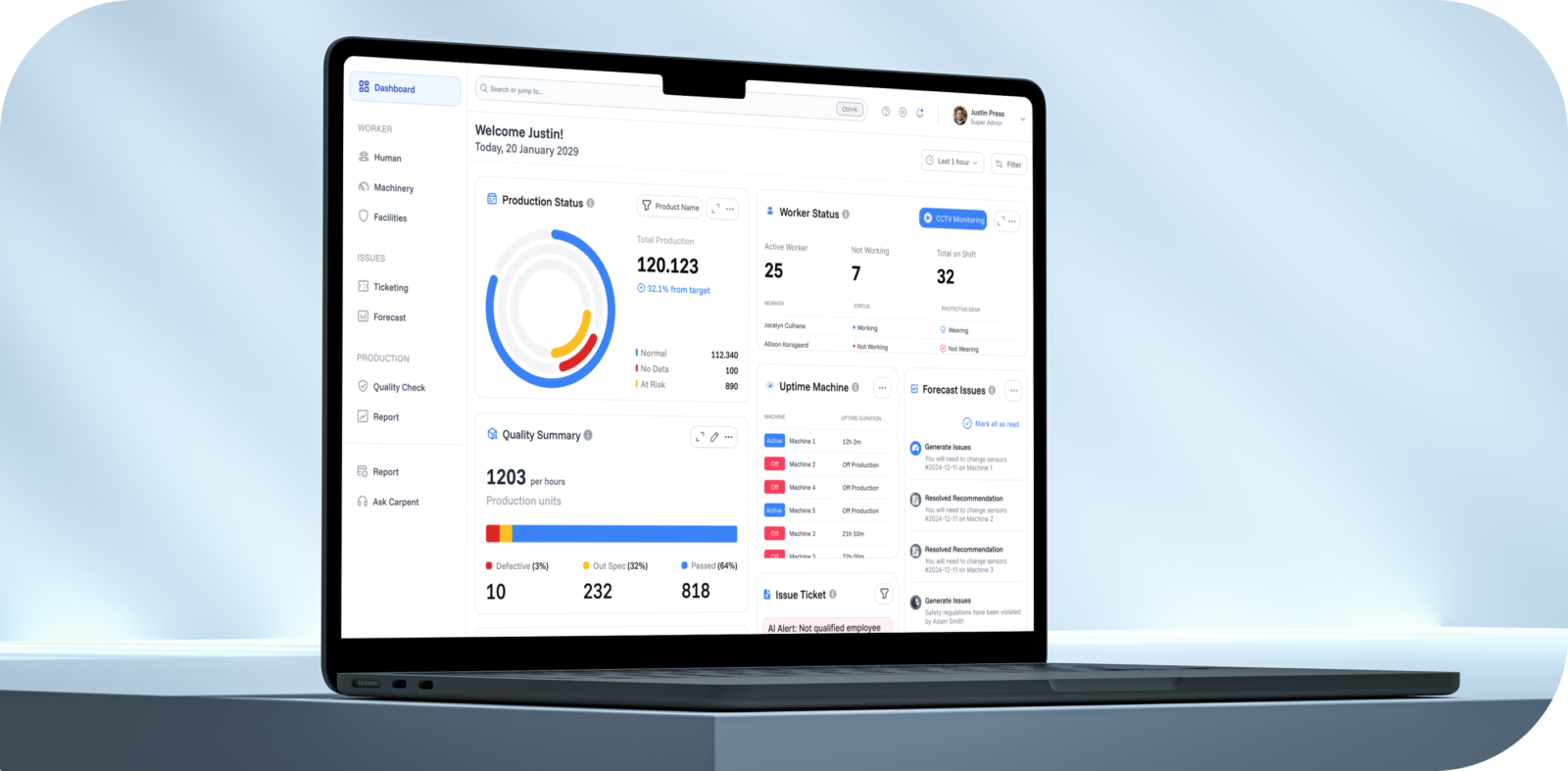 Workspace Monitoring AI-Powered Workplace Monitoring System